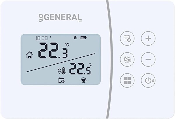 General Life Senna HT-340S RF Kablosuz Dijital Oda Termostatı