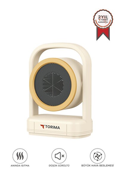 Torima HT100 Mini Isıtıcı Fan Taşınabilir Sessiz Hızlı Isıtma 500W Kompakt Isıtıcı Bej
