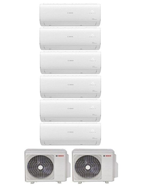 Bosch Multi Split 64000 Btu Dış (36+28) - 6 İç Ünite 9+9+12+12+12+24 Btu Inverter Klima