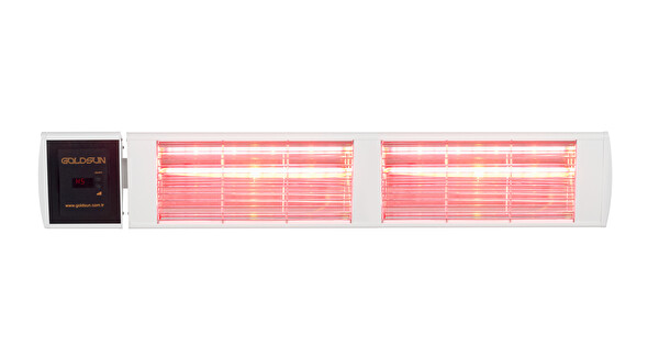 Goldsun Supra Plus GSS40P 4000 W Uzaktan Kumandalı Beyaz Dış Mekan Isıtıcı