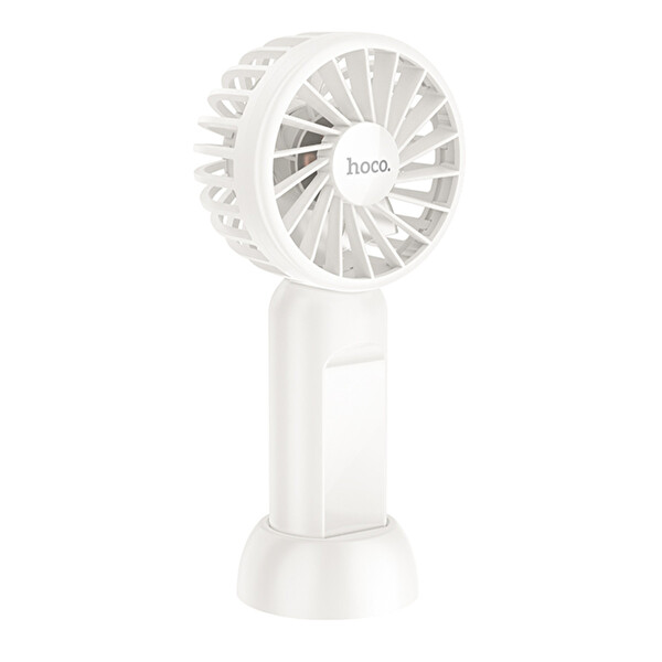Hoco HX60 Nimble El Tipi ve Masaüstü Soğutucu Fan - Beyaz