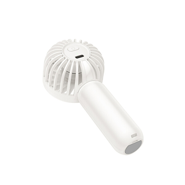 Hoco HX60 Nimble El Tipi ve Masaüstü Soğutucu Fan - Beyaz