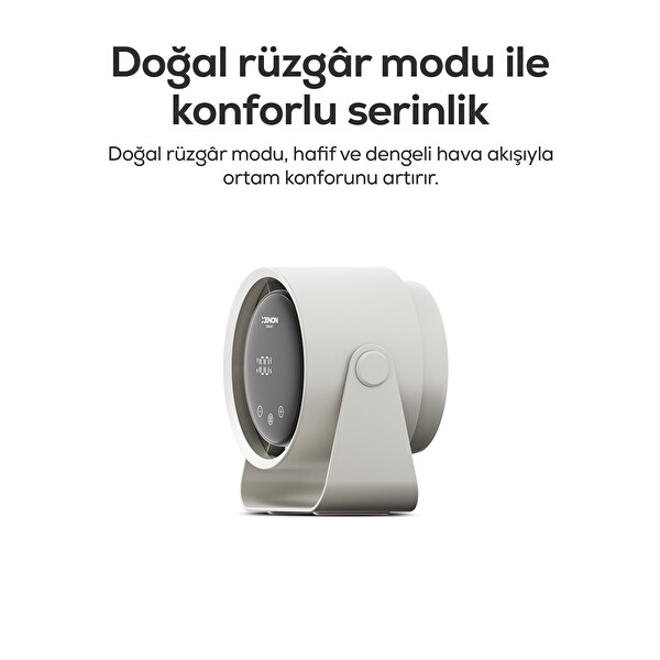 Xenon Smart X6113 100 Kademe Kontrol Şarjlı Dokunmatik Ekran 2000mAh USB-C Taşınabilir Masaüstü Fanı