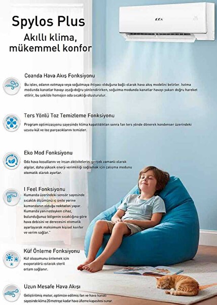 ECA Spylos Plus 18.000 Btu A++ DC İnverter Klima