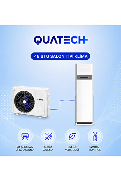 Quatech 48.000 Btu/h A++ Enerji Sınıfı R32 Salon Tipi Inverter Klima Trifaze (380V)