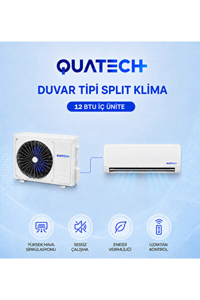 Quatech 12.000 Btu/h A++ Enerji Sınıfı R32 Duvar Tipi Inverter Klima