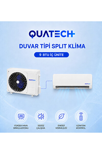 Quatech 9.000 Btu/h A++ Enerji Sınıfı R32 Duvar Tipi Inverter Klima