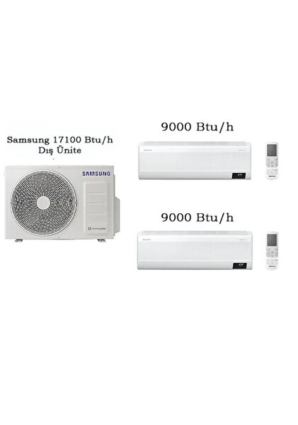 Samsung Windfree 9+9 Btu/H + 5 Kw Dış Duvar Tipi Multi Klima