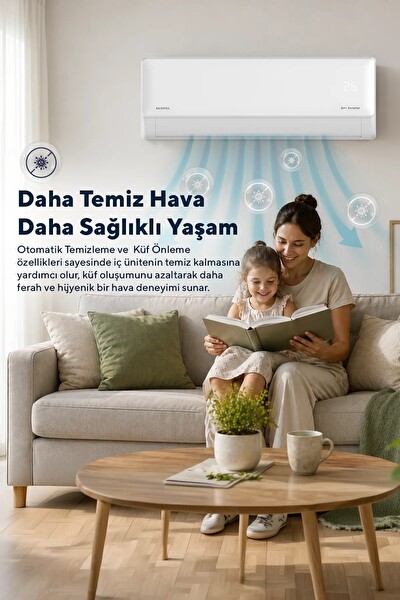 Kumtel Hinoki KMSAC-12 12.000 Btu A++ Inverter Duvar Tipi Split Klima Montaj Dahil