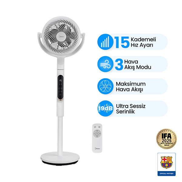 Midea Hava Sirkülasyonlu Beyaz Vantilatör