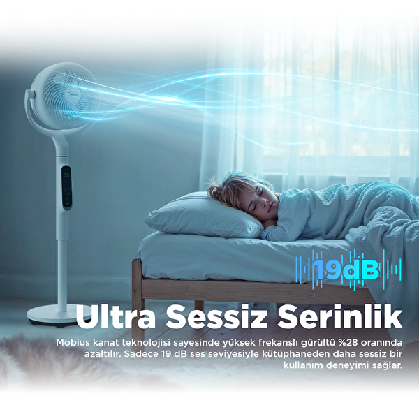 Midea Hava Sirkülasyonlu Beyaz Vantilatör
