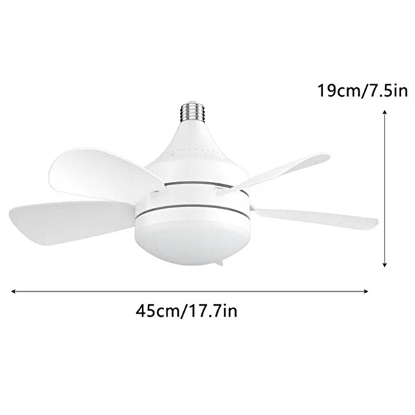 Electroon Kumandalı 3 Hız Kademeli E27 Duy 2000 Lümen 3 Renk Işıklı Ledli Tavan Fan Vantilatör