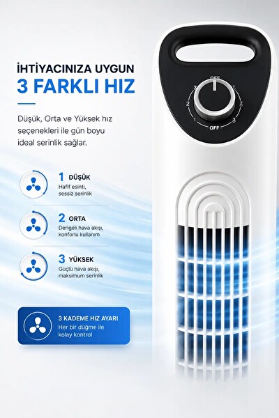 PiranTech EV-30 Kule Tipi Vantilatör