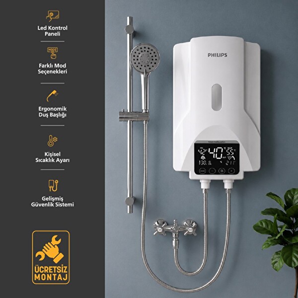 Philips AWH1540-62 Dijital Banyo Şofbeni