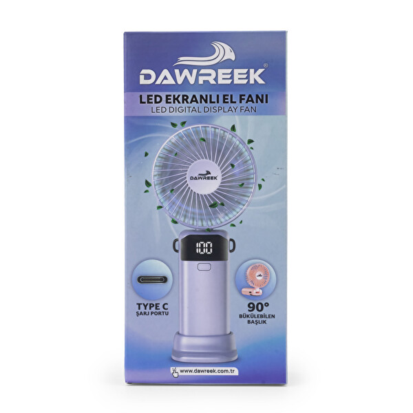 Dawreek Led Göstergeli El Fanı Pembe