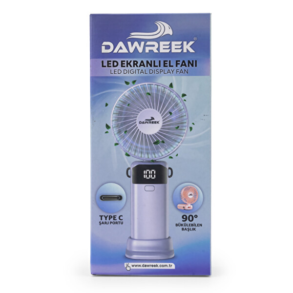 Dawreek Led Göstergeli El Fanı Yeşil