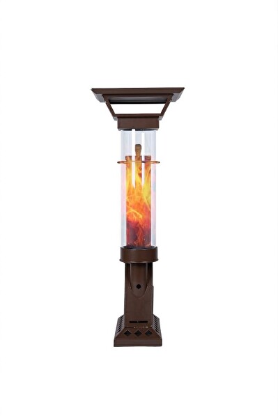 Etinova Compact IF-18 Camlı Alev Lambası Dış Mekan Pelet Soba - Kahve