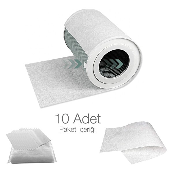 Purmed Xiaomi Air Purifier 4 Pro İçin Toz Tutucu Ön Filtre 5 Adet