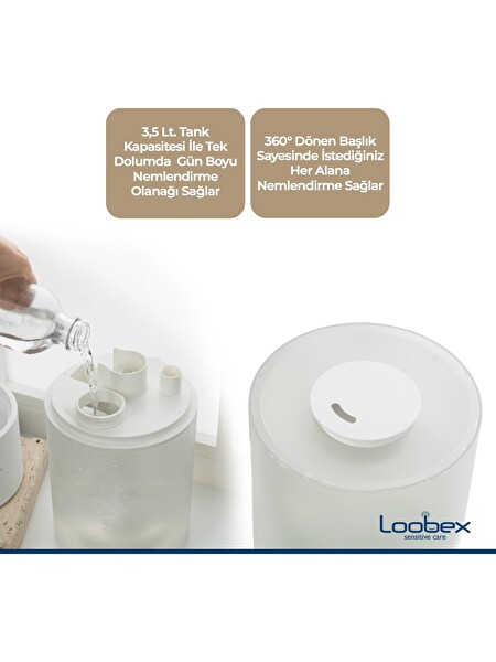 Loobex ME-3140 Hava Nemlendirici Buhar Makinesi