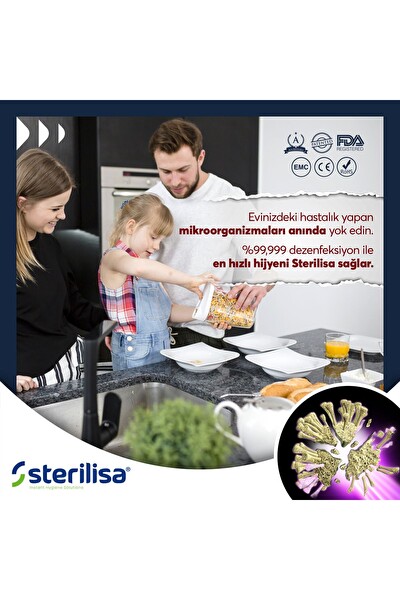 Sterilisa Darbeli UVC Sterilizasyon ve Dezenfeksiyon Cihazı Pro Taşınabilir UV Dezenfektan