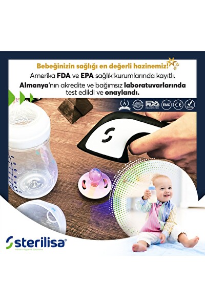 Sterilisa Darbeli UVC Sterilizasyon Ve Dezenfeksiyon Cihazı Mini Taşınabilir UV Dezenfektan