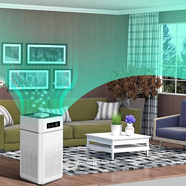 Ezere Ev Ofis İçin Ultrasonik Hava Temizleyici Kötü Koku Giderme Cihazı Beyaz