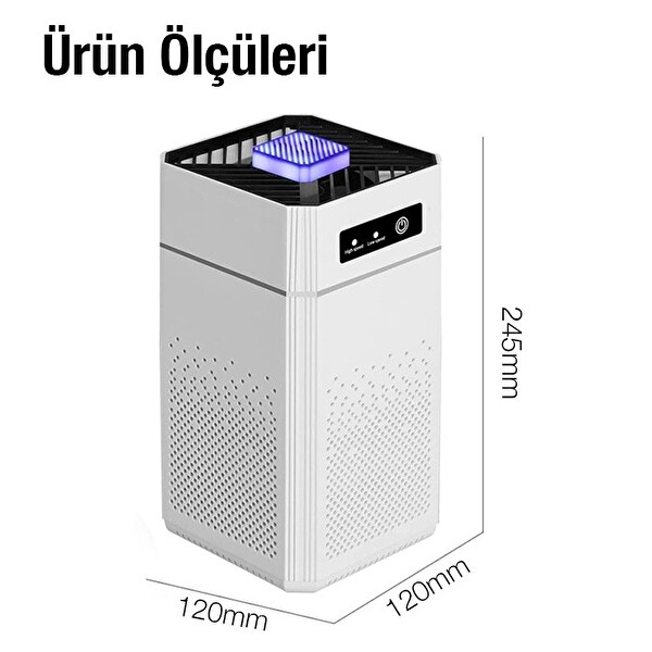 Ezere Ev Ofis İçin Ultrasonik Hava Temizleyici Kötü Koku Giderme Cihazı Beyaz