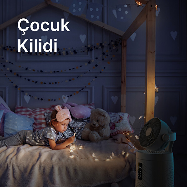 Xenon Smart Akıllı Air Purifier Fanlı Hava Temizleyici Hepa 13 Filtreli Sessiz Hava Temizleme Cihazı X7422