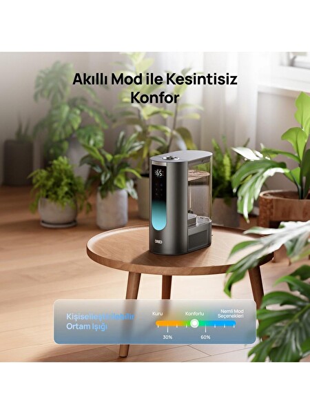 Dreo 813S Akıllı Ultrasonik Sıcak - Soğuk Buharlı Hava Nemlendirici