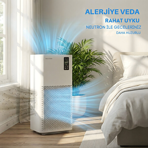 Neutron Hepa 13 Filtreli 3 Katmanlı Filtre Geniş Ortamlar için Hava Temizleme Cihazı