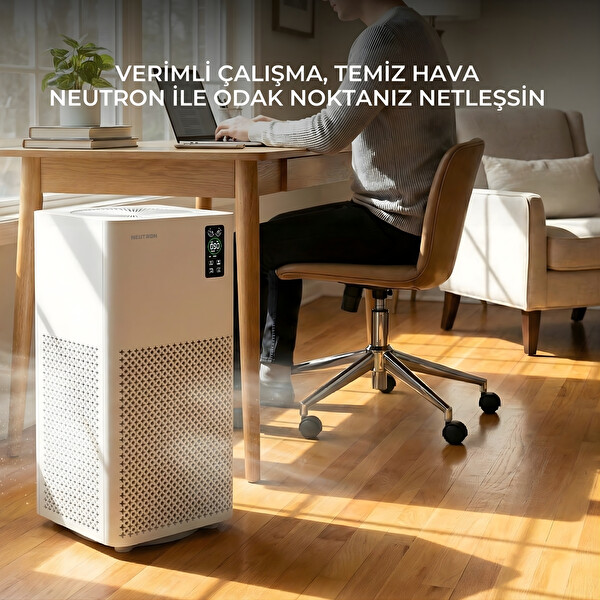 Neutron Hepa 13 Filtreli 3 Katmanlı Filtre Geniş Ortamlar için Hava Temizleme Cihazı