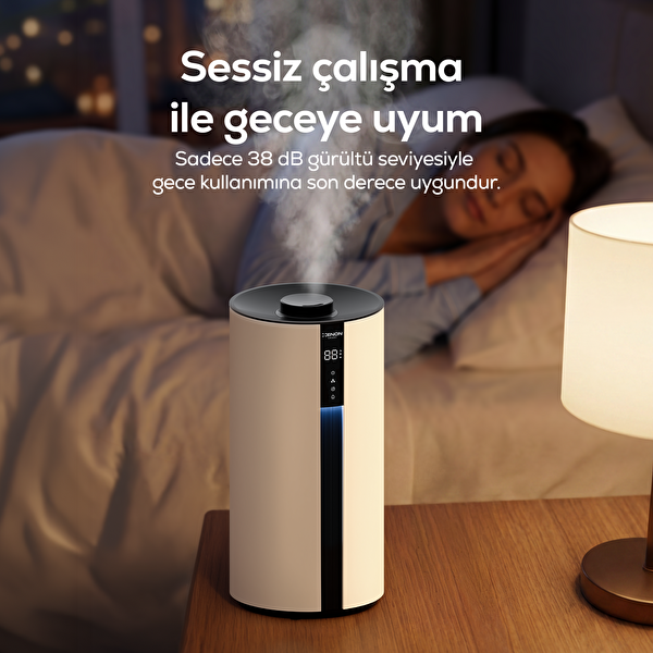 Xenon Smart Lite Akıllı UV Hijyen Ultrasonik Soğuk Buhar 3.5L WiFi Hava Nemlendirici X7450 Standart