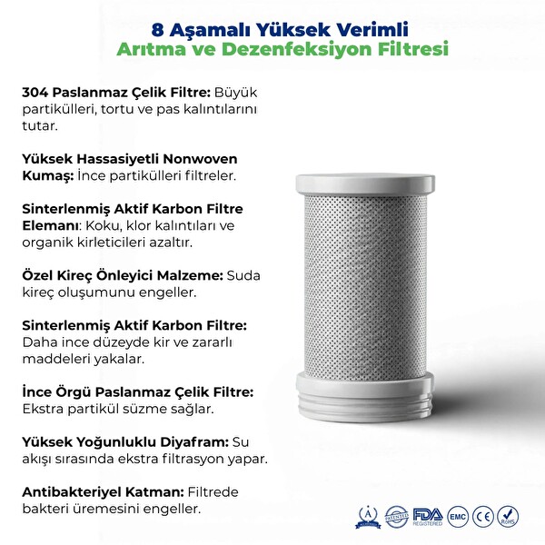 Sterilisa Water Filtresi