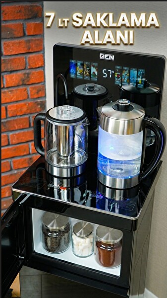 Tea Or Coffee 5 Farklı İçecek Tek Makinede Çay - Türk Kahvesi - Filtre Kahve - Soğuk Su ve Sıcak Su - Çay Kahve - Akıllı Su Sebili