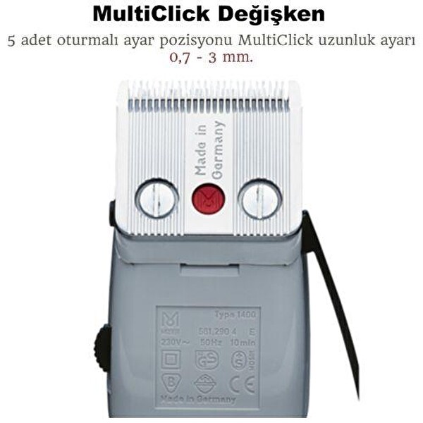 Moser 1400-0050 Bordo Profesyonel Saç Kesme Makinesi