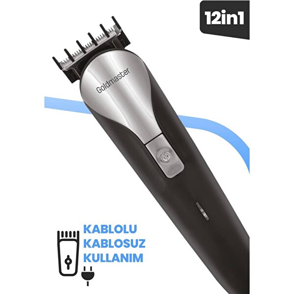 Goldmaster Popüler GM-9108 12'si 1 Arada Erkek Bakım Seti