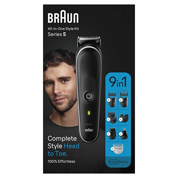 Braun Series 5 MGK5410 9’u 1 Arada Şekillendirme Seti Erkek Bakım Kiti