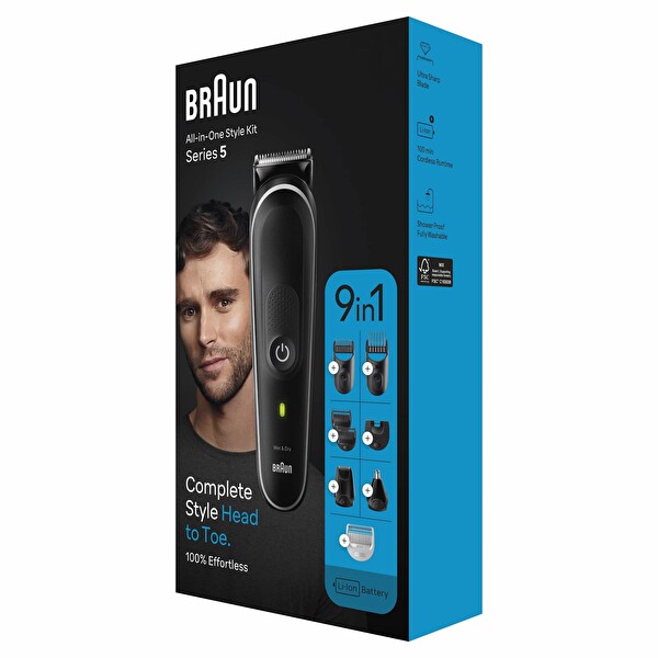 Braun Series 5 MGK5410 9’u 1 Arada Şekillendirme Seti Erkek Bakım Kiti