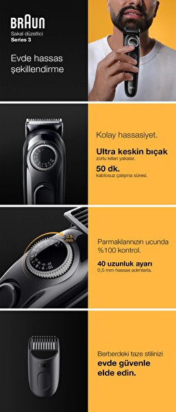 Braun Series 3 BT3400 Sakal Düzeltici