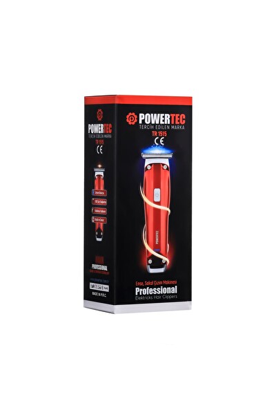 Powertec TR-1515 Kırmızı Tıraş Makinesi