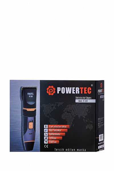 Powertec TR-3200 Profesyonel Kablosuz Tıraş Makinesi