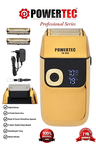 Powertec TR-550 Günlük Kablosuz Sakal Makinesi