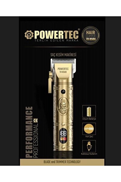 Powertec 3'lü Set TR-8500 Saç Kesim - TR-1818 Sakal Ense Çizim - TR-950 Günlük Sakal Tıraş Makinesi