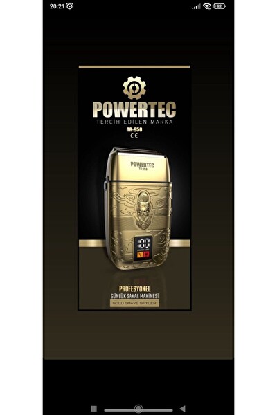 Powertec 3'lü Set TR-8500 Saç Kesim - TR-1818 Sakal Ense Çizim - TR-950 Günlük Sakal Tıraş Makinesi
