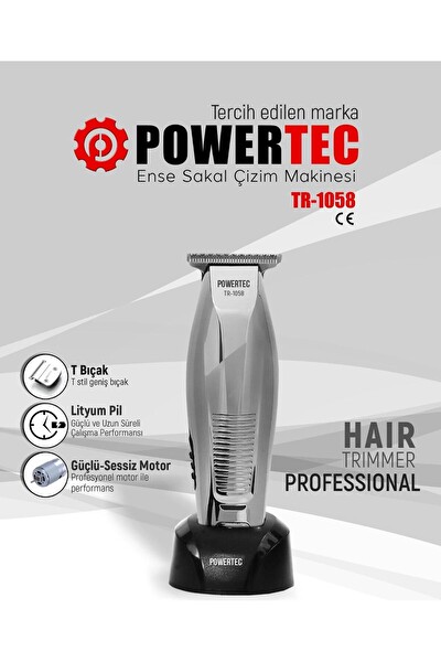 Powertec TR-1058 Saç Sakal Ense Vücut Tıraş Makinesi
