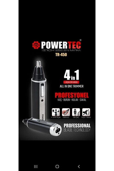 Powertec TR-450 4'ü 1 Arada 4 Başlıklı Bakım Kiti