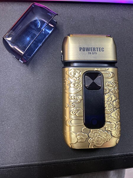 Powertec TR-575 Profesyonel Günlük Sakal Tıraş Makinesi (Çift Elek Başlıklı ve Yedek Başlık)