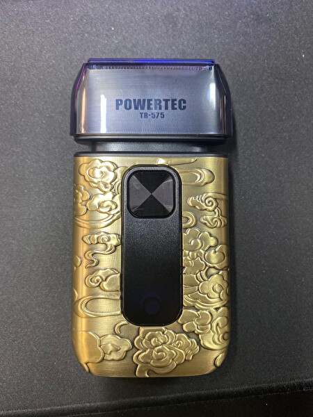 Powertec TR-575 Profesyonel Günlük Sakal Tıraş Makinesi (Çift Elek Başlıklı ve Yedek Başlık)