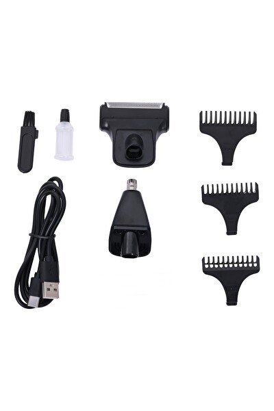 Powertec TR-375 3'ü 1 Arada Günlük Erkek Tıraş Bakım Seti (3 Başlıklı ve Ek Başlık)