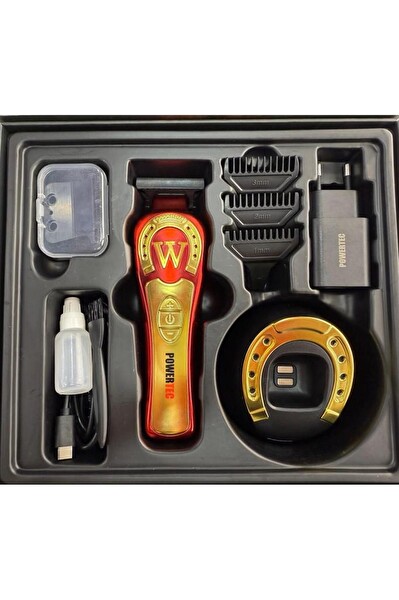 Powertec TR-2828 Tam Profesyonel 9.000 RPM 8 Kademeli Sakal Ense Kesim-Çizim Makinesi Yedek DLC Bıçak Seti